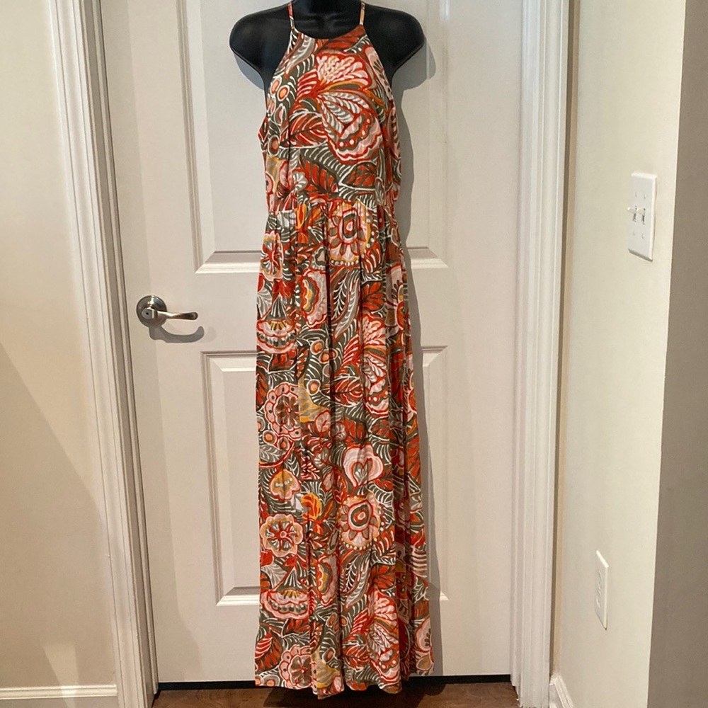 NWT LOFT MAXI HALTER DRESS